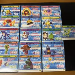 【中古品】ロックマンエグゼ5　改造カード16枚セット　白欠け有　プレイ用