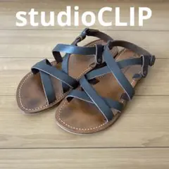 studioCLIP スタジオクリップ　クロス ストラップ サンダル　39