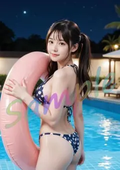 GB099　1点物 A4ポスター AI 写真 リアル 美女 グラビア 彼女