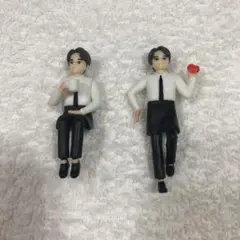 コンユ コン・ユ 韓国　KANU フィギュア2種　　コップのフチ子