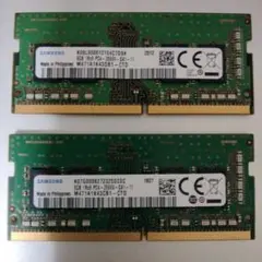 Samsung 8GB DDR4-2666 メモリ 2枚組