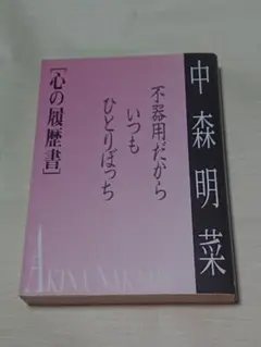 中森明菜 : 心の履歴書 不器用だから、いつもひとりぼっち
