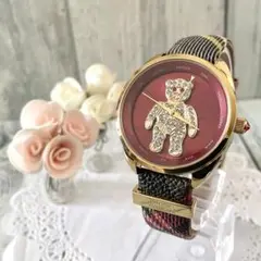 【美品】vivienne ヴィヴィアン 腕時計 テディベア レディース