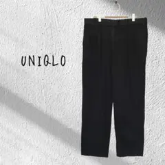 UNIQLO ユニクロ　レギュラー フィットチノパンツ 黒 くろ