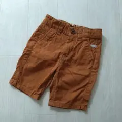 H&M　KIDS　ハーフパンツ　ブラウン　100