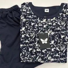 新品　夏用　パジャマ ハナエモリ　HM ネイビー　L