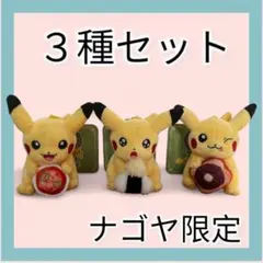 ピカチュウ マスコット　小倉トースト　天むす　あんかけスパゲティ　ナゴヤ マスコット ピカチュウ ポケモンセンターナゴヤ 小倉トースト