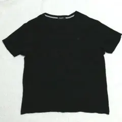 良品ブラックレーベルクレストブリッジ ロゴ刺繍Tシャツ(4)黒色カモ類 日本製