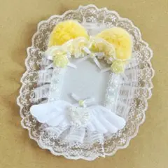 硬質ケース／トレカケース 白×黄色