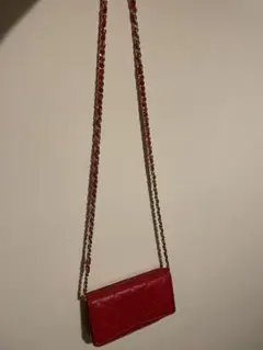 LAURA DI MAGGIO レッド ショルダーバッグ チェーンバック