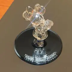 ディズニー ミニーマウスガラス細工の置物‪