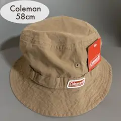【未使用タグ付き】Coleman コールマン バケットハット ベージュ 58cm