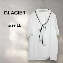 GLACIER グラシア シャツ ブラウス フレア袖 半袖 リボン ボウタイ