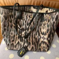 FURLA フルラ ヒョウ柄トートバッグ ビニール 保存袋付き
