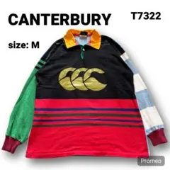 【即購入OK】CANTERBURY ラガーシャツ サイズM レッド ブラック