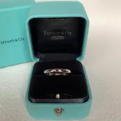 TIFFANYu0026Co.* ルビー1Pバンドリング AG925 10号*.
