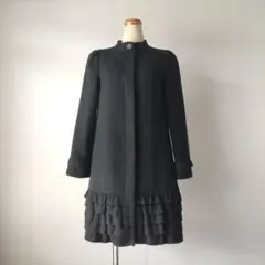 M'S GRACY エムズグレイシー ステンカラーコート フリル ビジュー