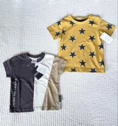 【新品】男の子 キッズ 80cm星柄 Tシャツ 2枚セット まとめうり