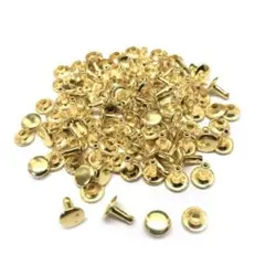両面カシメ 9mm 足9ｍｍ ゴールド【100組】レザークラフト