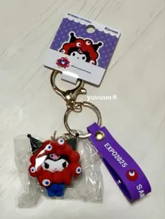 ミャクミャク クロミ　サンリオ 立体マスコット ストラップ キーホルダー