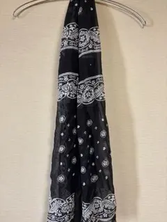 N.HOOLYWOOD シルク バンダナ ストール　ブラック