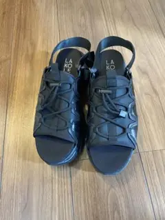 LAKOLE メンズスポーツ厚底サンダル　Mサイズ　ブラック