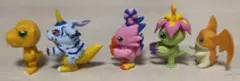 デジモン ならぶんです　5体セット　ガチャガチャ