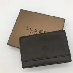 JJ137 LOEWE ロエベ パスケース カーフレザー ブラウン 箱付き