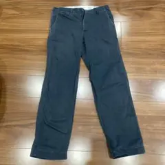 廃盤オアスロウ日本製チノワークパンツ　ブラック　　チノパン