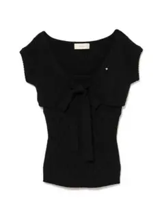 Nana ribbon crochet set Black