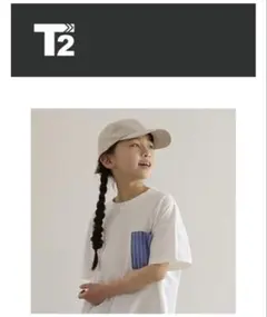T2 バックリボン　キャップ　キッズ