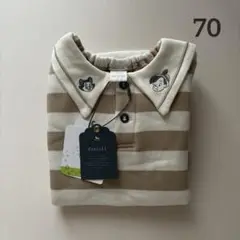 【新品】cottoli ピノキオ　裏起毛ロンパース　70
