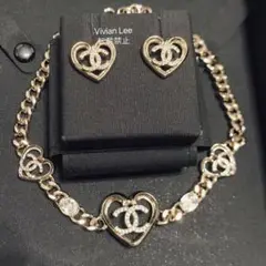 Chanel シャネル 23C ハート チョーカー ネックレス 【新品未使用】