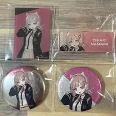 七海千秋 タワレコ ダンガンロンパ 缶バッジ ネームプレート アクリルカード