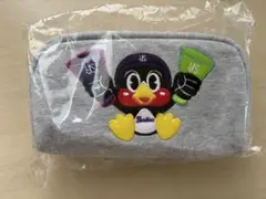 つば九郎アップリケ刺繍ポーチ