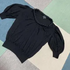 FENDI 半袖ニット カシミヤ シルク