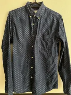 GAP スリムフィット ネイビーシャツ XS
