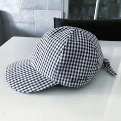 【新品】MARY QUANT バックリボンキャップ ギンガムチェック ゴルフ