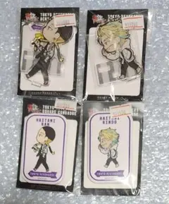 東京リベンジャーズ　　灰谷蘭　灰谷竜胆　きゃらまーち　 アクスタ　　缶バッジ