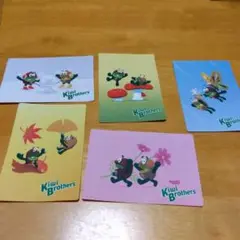 5枚 キウイブラザーズ no.05.12.16.19.28 ステッカー ゼスプリ