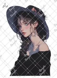 ℳ.オリジナル 人物ステッカー 7月新作 3-156