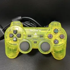 【動作確認済み】デュアルショック2 クリアイエロー　レモンイエロー　PS2
