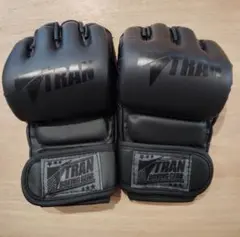 TRAN オープンフィンガーグローブ ブラック MMA【未使用品】