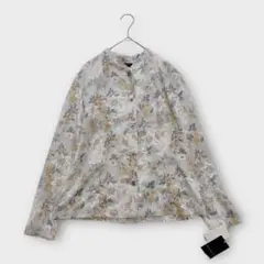 【新品タグ付き】KORETコレット花柄総柄シャツブラウス スウェード調定価2万