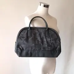 新品 メナード ハンドバッグ ショルダーバッグ グレー 迷彩柄