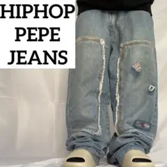 90s 00s PEPE JEANS 極太 バギー ワイド y2k