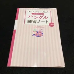 ハングル練習ノート 入門編　　※書き込みあり