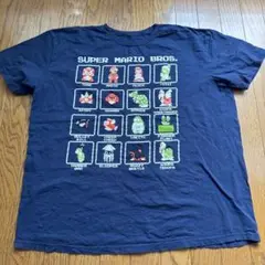 スーパーマリオブラザーズ Tシャツ ネイビー