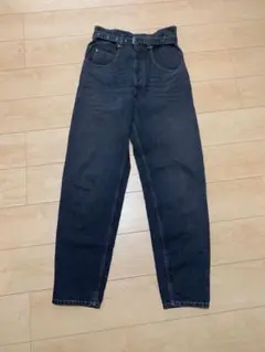 ISABEL MARANTハイウエストワイドパンツ デニム