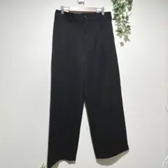 JOHNBULL ジョンブル メンズ　タックワイドパンツ ブラック Mサイズ